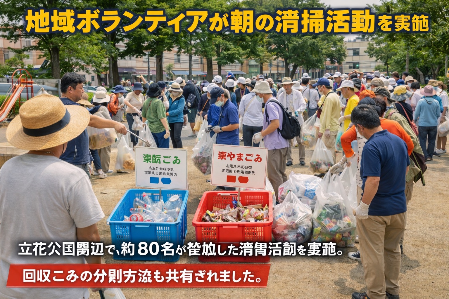 河川沿い清掃活動の様子（画像は後で差し替え）